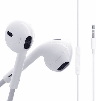 

BUY SURETY Best Quality earphone earbuds Smart Headphones(Wired), White