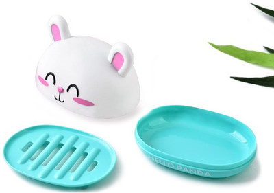

BANQLYN 1pcs Hello bunny Plastic Soap Dish(Multicolor)