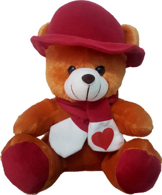 

Twiddle Premium Quality Teddy Bear with Hat & Scarf For Kids Brown - 30 cm(Brown)