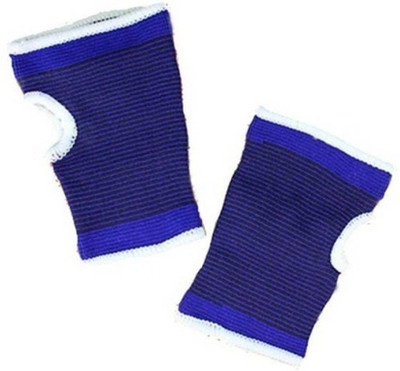ME 1 Pair Free Size Elastic Palm Support For Gym Exercise For Men Women Hand Support(Blue)