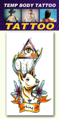 

smilendeal Smilendeal_T2529 Looking up Temp Body Tattoo(Looking up)