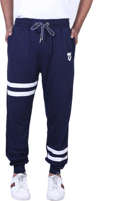 Price History of MARK LOUIIS Striped Men Blue Track Pants from