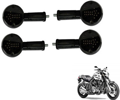 MOCKHE Front, Rear LED Indicator Light for Yamaha VMAX(White)