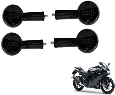 MOCKHE Front, Rear LED Indicator Light for Kawasaki Ninja 250(White)