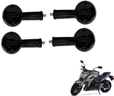 MOCKHE Front, Rear LED Indicator Light for Suzuki GSX(White)