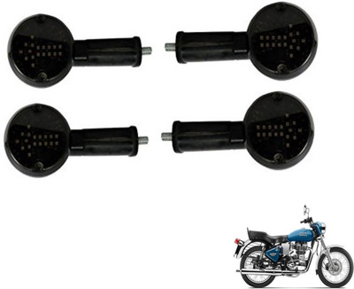 MOCKHE Front, Rear LED Indicator Light for Royal Enfield Electra(White)