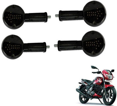MOCKHE Front, Rear LED Indicator Light for TVS Flame SR125(White)