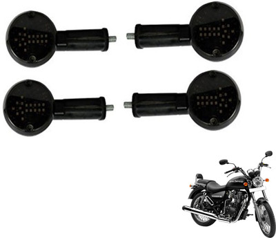 MOCKHE Front, Rear LED Indicator Light for Royal Enfield Thunder Bird 350(White)