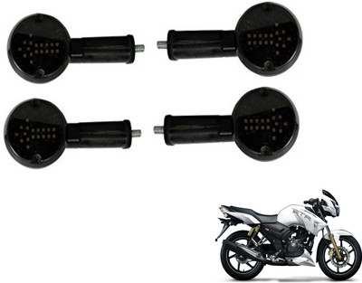 MOCKHE Front, Rear LED Indicator Light for TVS Apache RTR 180(White)