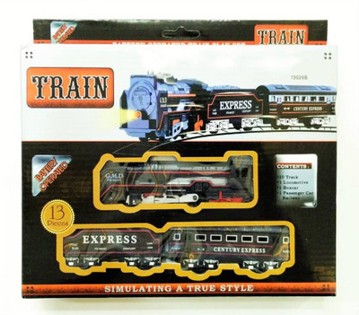 

Jannat Train Set bettary operated With Head Light (Black)(Black)