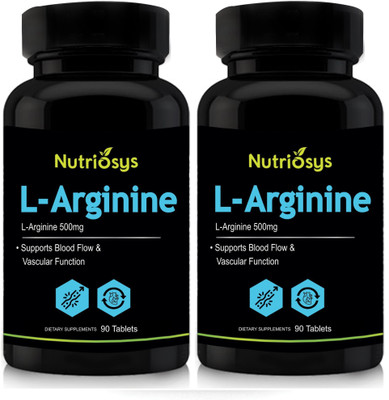 

Nutriosys L-arginine - 500mg ( Tablets)- pack of 2(180 No)
