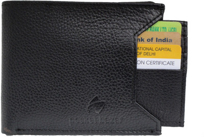 

pocket bazar Men Casual Black Genuine Leather Wallet(7 Card Slots)