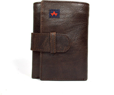 

lunatik Men Brown Genuine Leather Wallet(7 Card Slots)