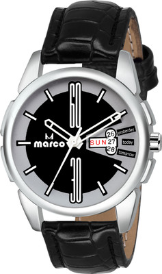 MARCO ELITE DAY N DATE 39 MR 022 BLK-BLK Watch - For Men