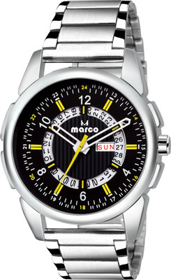 MARCO EXCLUSIVE DAY N DATE 39CH MR 020 BLACK Watch - For Men