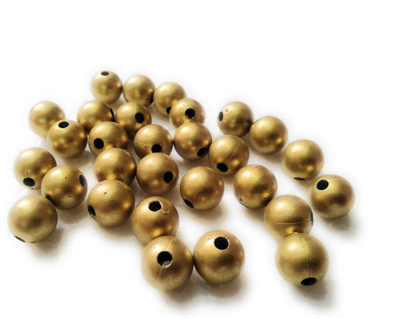 

Medonna shoppe 12mm Size Matte finish gold spacer bead balls for jewellery making, kids crafts, 100 pcs