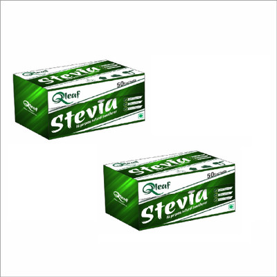

Qleaf 2 Pack of 50 stevia sachet Sweetener(100 g, Pack of 2)