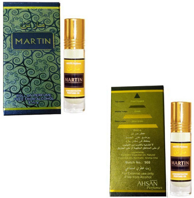 

Ahsan Martin Alcohol Free Attar 8ml Roll On Pack of 2 Herbal Attar(Musk)