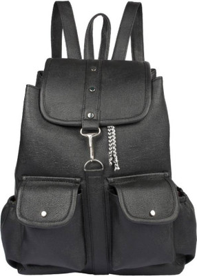 

Sleema Fashion stylish Backpack Black 10 L Backpack(Black), Ak807