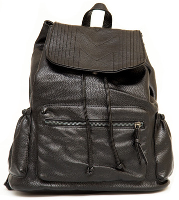 

StarFlames Pu Leather Bag Pack For Girls | Stylish Bag Pack For School 21 L Backpack(Black)