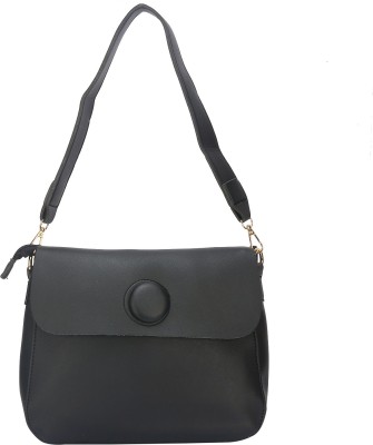 

Fiona Trends HB7_Y-027_Black Messenger Bag(Black, 5 L)