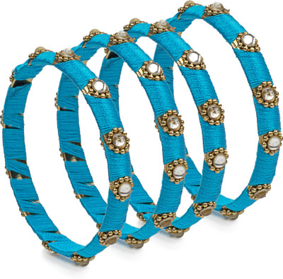 Leshya Brass Enamel Bangle Set(Pack of 4)