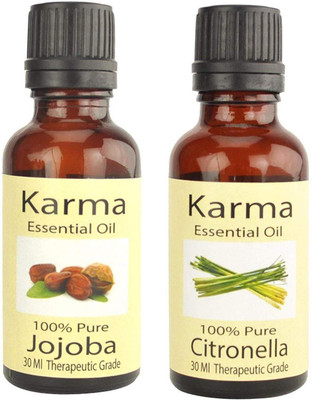 

Karma pure Therapeutic Grade undiluted essential oils in 30 ml Bottles-citronella essential oil Jojoba oil(30 ml)