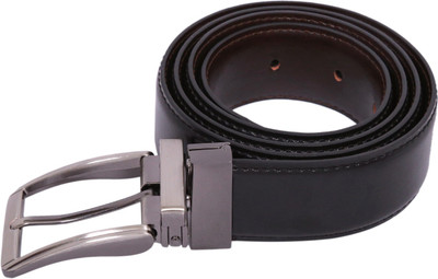 

CALVADOSS Men Formal Black Texas Leatherite Reversible Belt, Black;brown