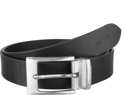 

Spairow Men Casual Black Genuine Leather Belt