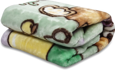 Instabuyz Cartoon  Swadding Baby Blanket(Woollen Blend, Multicolor