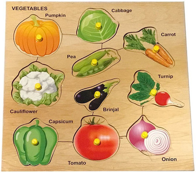 MOJOPANDA Vegetable Recognition Board Game Board Game
