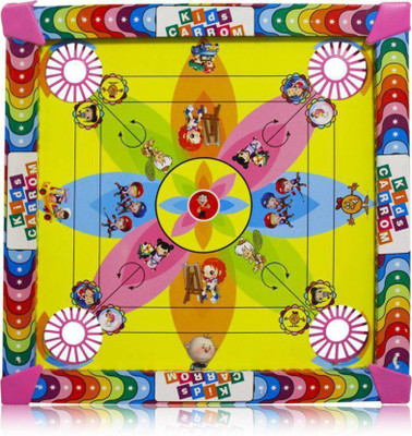Qweezer Small Mini Size 35 X 35 35 Cm Carrom Board Multicolor