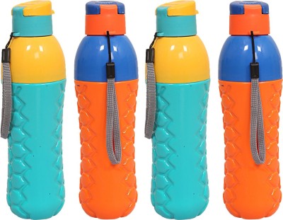KUBER INDUSTRIES Plastic Insulated Water Bottle Set of 4 Pcs(Multicolor) 700 ML 700 ml Bottle(Pack of 4, Multicolor, Plastic)