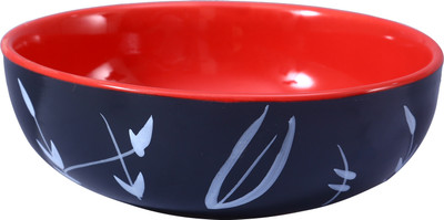 

Caffeine Black Bamboo Stoneware Bowl(Black, Red, Pack of 1)