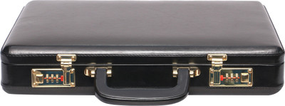

OBANI Faux leather briefcase Medium Briefcase - For Men(Black)