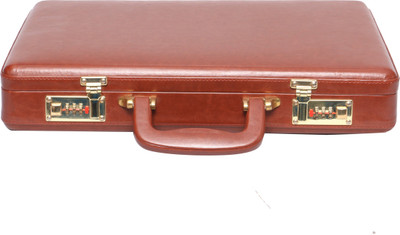 

JASHMIN Faux leather briefcase Medium Briefcase - For Men(Tan)