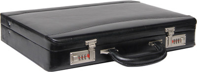 

JASHMIN Genuine Leather Briefcase Medium Briefcase - For Men(Black)