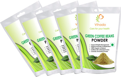 

Vihado Organic Green Coffee Beans Powder For Weight Management Instant Coffee (pack of 5) Instant Coffee 500 g(Pack of 5)