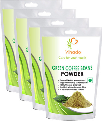 

Vihado Organic Green Coffee Beans Powder For Weight Management Instant Coffee (pack of 4) Instant Coffee 250 g(Pack of 4)