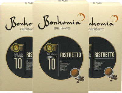 

Bonhomia Ristretto 30 Coffee Capsules Roast & Ground Coffee 150 g(Pack of 3)