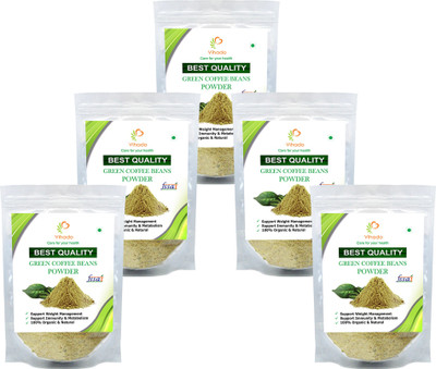 

VIHADO 100% Pure And Organic Green Coffee Beans Powder - (Pack Of 5) Instant Coffee 100 g(Pack of 5)