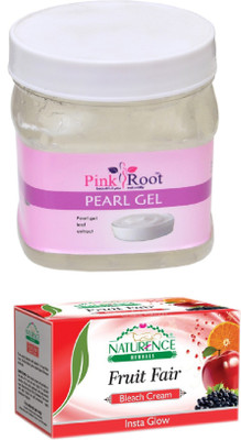 

Pink Root PEARL GEL 500ML WITH NATURENCE FRUIT BLEACH 200G(Set of 2)