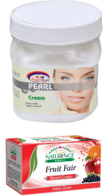

Pink Root PEARL CREAM 500ML WITH NATURENCE FRUIT BLEACH 200G(Set of 2)