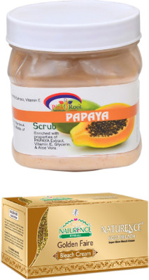 

Pink Root PAPAYA SCRUB 500ML WITH NATURENCE GOLD BLEACH 200G(Set of 2)