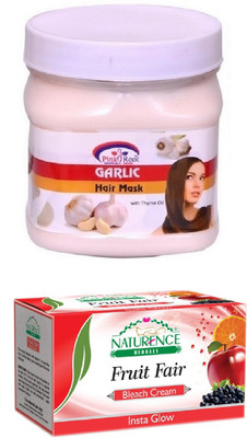 

Pink Root GARLIC MASK 500ML WITH NATURENCE FRUIT BLEACH 200G(Set of 2)