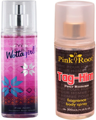 

Pink Root TAG-HIM MIST WITH LAYER'R WOTTAGIRL! PINK ANGEL(Set of 2)