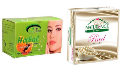 

Pink Root HERBAL BLEACH 250G WITH NATURENCE PEARL KIT 15G(Set of 2)