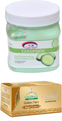 

Pink Root CUCUMBER CREAM 500ML WITH NATURENCE GOLD BLEACH 200G(Set of 2)