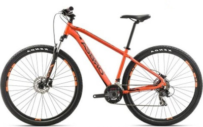 

ORBEA MX 40M Dual Disc Brake Zoom Front Suspension Bike For Adults Black & Red 29 T 27 Gear Mountain Cycle(Multicolor)