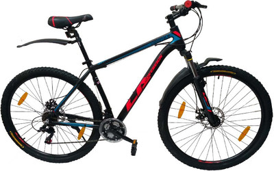 

La Sovereign Vision Front Suspension Dual Disc Brake Bike For Adults Black & Red 29 T Mountain Cycle(21 Gear, Multicolor)